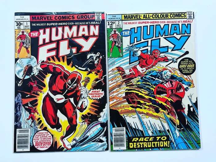 Bronze Age Marvel comics THE HUMAN FLY No: 1-10, 12, 14-19  17 comics