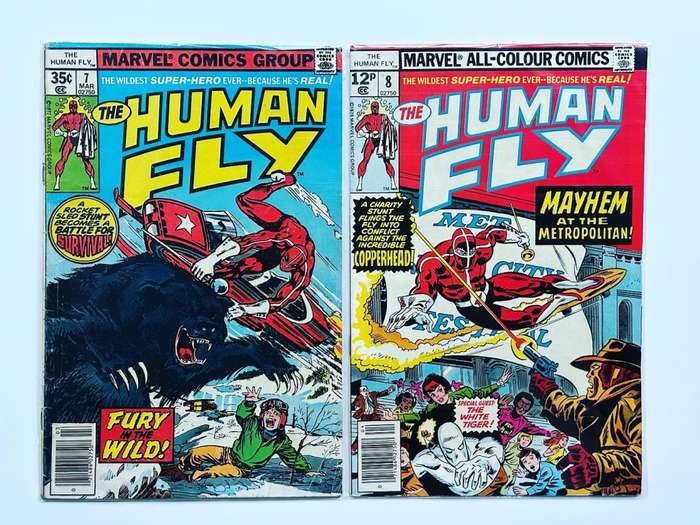 Bronze Age Marvel comics THE HUMAN FLY No: 1-10, 12, 14-19  17 comics