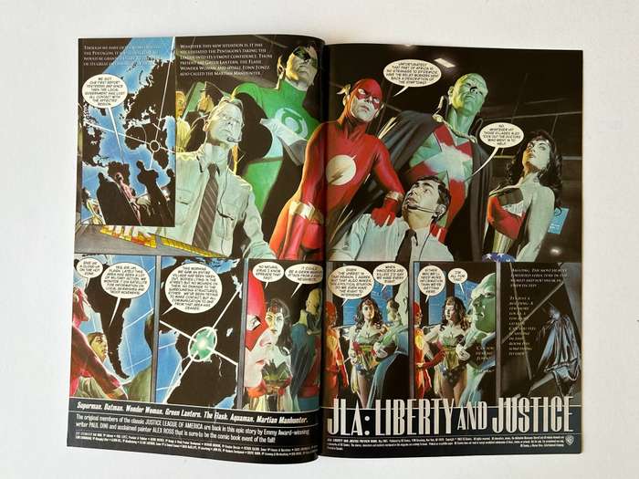 DC Comics Alex Ross JUSTICE No: 1-4 and a little extra preview booklet