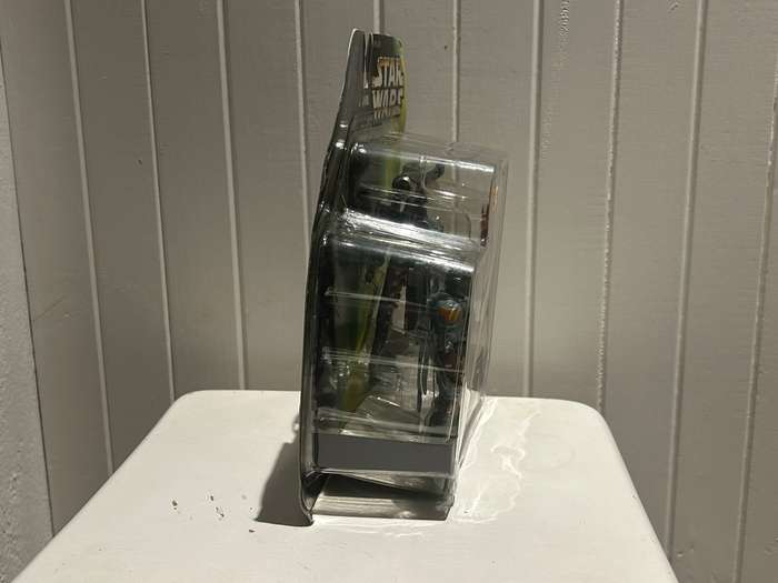 Signed autographed Star Wars BOBA FETT action figure from the 1996 Kenner Hasbro