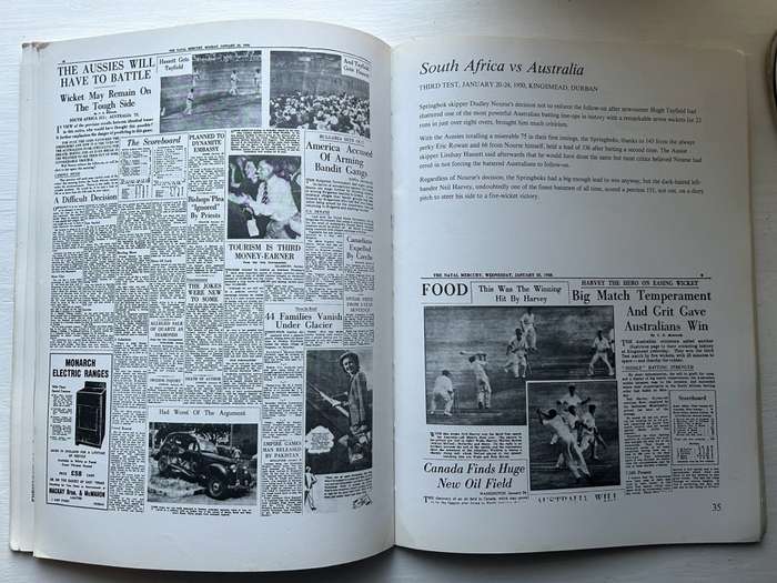 South Africa GREAT SPRINGBOK CRICKET TESTS 1989 First Edition