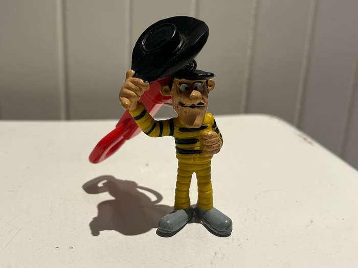 1980s DALTON Brother Lucky Luke cartoon rubber figure