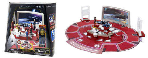 STAR TREK 1st movie 2009 STAR SHIP ENTERPRISE BRIDGE incl exclusive CAPTAIN KIRK - mint in box