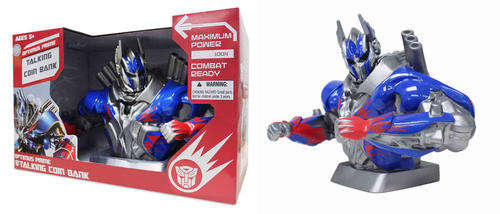 Transformer 4 OPTIMUS PRIME Talking Coin Bank - mint in box