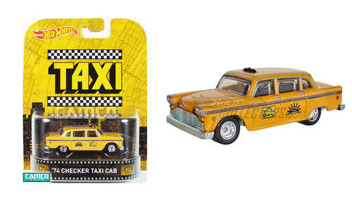 HOTWHEELS Hot Wheels RETRO Entertainment TAXI DRIVER The Movie 74 Checker Taxi Cab 1:64