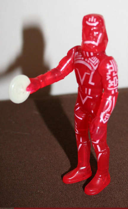 TRON SARK action figure with rare disc - TOMY toys - 1982 29 years old!