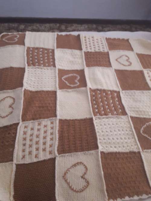 knitted knee blanket