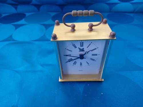 Vintage brass reader digest clock