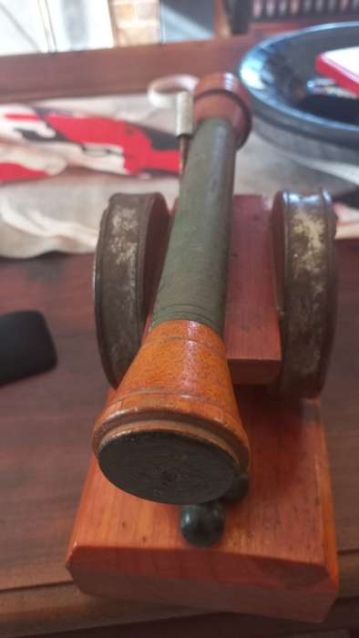 Wooden ornamental canon vintage