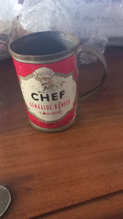 Vintage tin cup