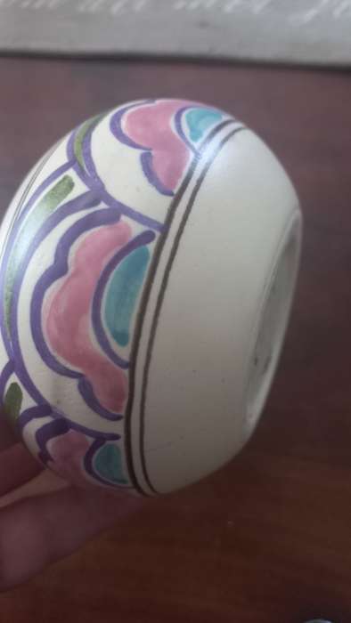 Vintage Honiton Pottery Devon England Open Sugar Bowl Eastern Scroll Pattern