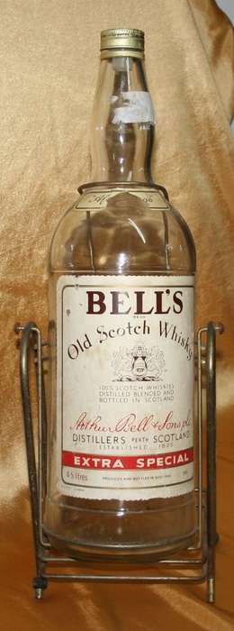 WOW BELL'S OLD SCOTCH WHISKEY 4.5L BOTTLE - ON A STAND - ESTABLISHED 1825