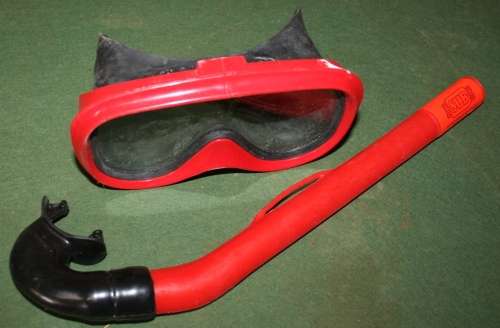 OCEANA SWIMMING MASK WITH A SNORKEL WITH SAFTY/TEMPERED GLASS