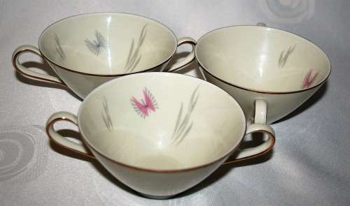 This Fine Porcelain mid century Soup Bowls is made by Alka Bavaria."Frühlingstraum "BID PER EACH
