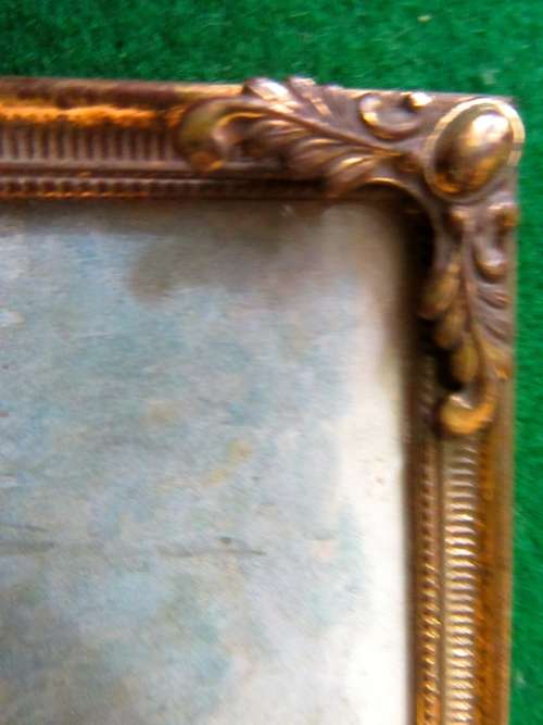 WOW THIS IS STUNNING - VINTAGE NAUTICAL PRINT IN A ANTIQUE BRASS METAL FRAME