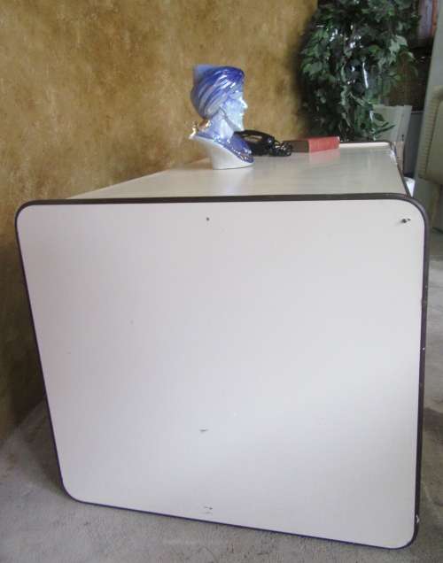 A FANTASTIC VINTAGE DESK - FOR THE OFFICE GARAGE OR USE IT FOR TABLE ON THE PATIO