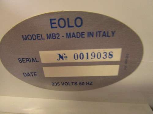 Eolo Nebulizer Model MB2 Model MB2 Breathing problems Flew, Asthma, Bronchitis