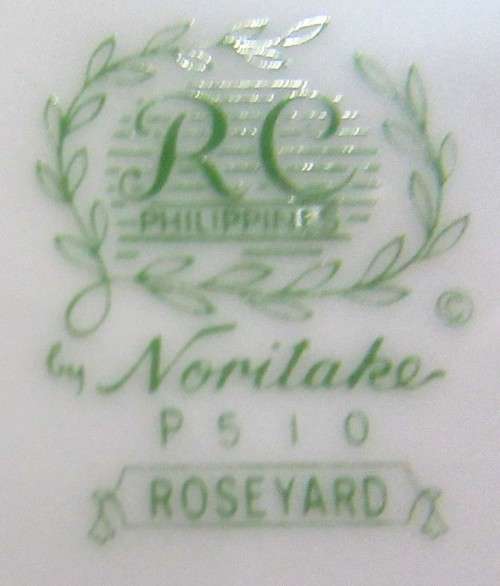 A BEAUTIFULLY DESIGNED RC NORITAKE - ROSEYARD - PHILIPPINES P 510 -TRIO SET