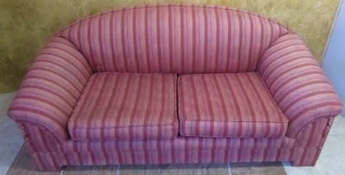 A FANTASTIC DOUBLE SEATER SLEEPER COACH - FEW SCUFFS NOTHING THAT A DESIGNER THROW CAN NOT COVER