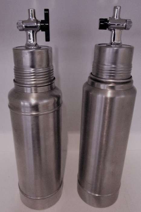 WOW TWO AIR CRAFT FLASKS - RARE FIND STANLEY VACUME