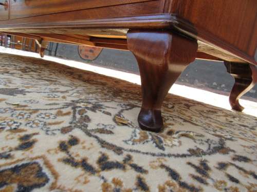 Impressive Queen Anne mahogany double width chest of drawers