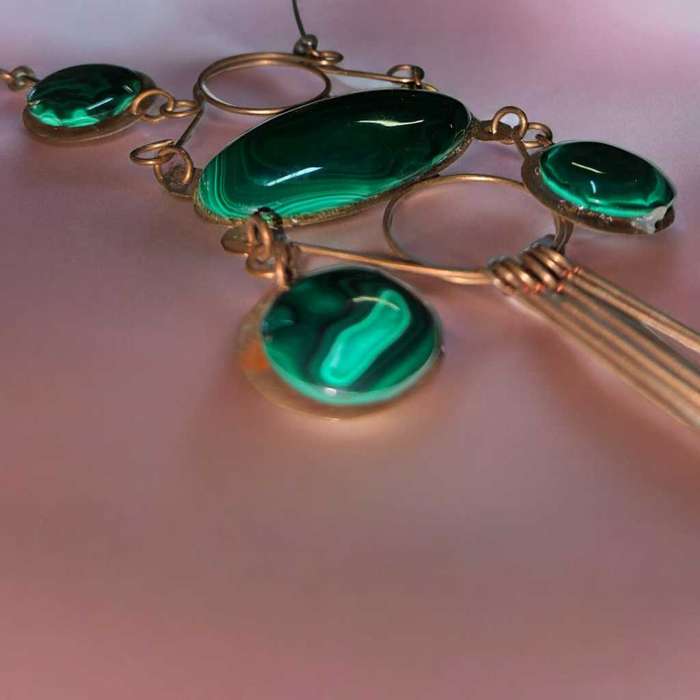 Malachite & Copper Necklace