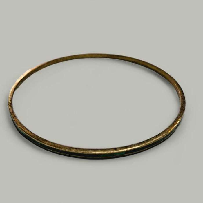 Malachite & Brass  Bangle