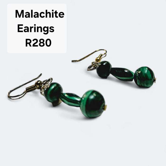 Malachite Drop Earrings