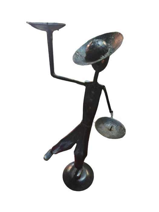 Rustic Metal Candle Holder