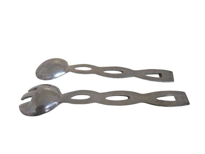 Pair Carrol Boys Style Salad Spoons