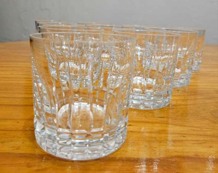 67 PC Retro Mid-Century Crystal Glass Set