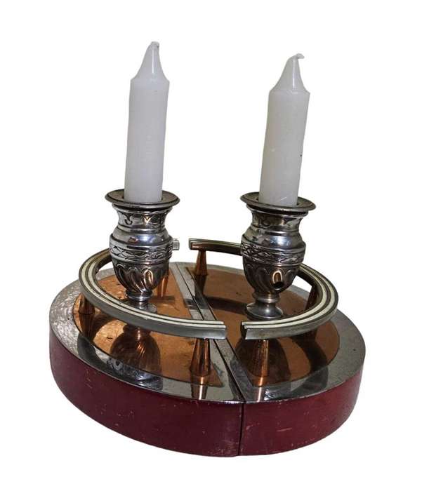 Art Deco Book Ends Candle Sticks Holders