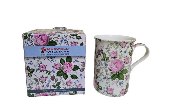 Discontinued Maxwell & Williams Coffee Mug Wild Rose