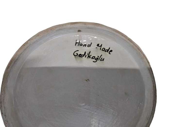 Turkish Hand Painted Gedikoglu Cini Plate