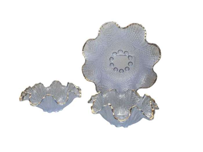 3 Pc Vintage Light blue Bowl Set