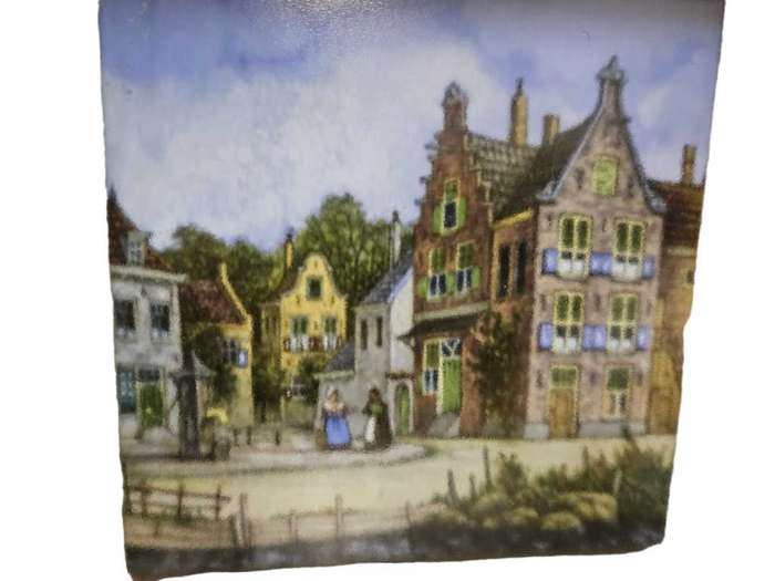 Framed Dutch Tile