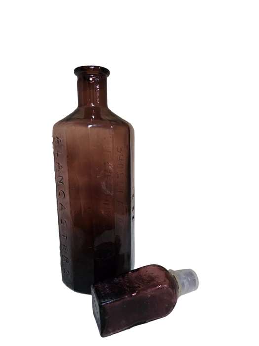 Vintage Indian Vegetables Jaundice Bitters Glass Bottle