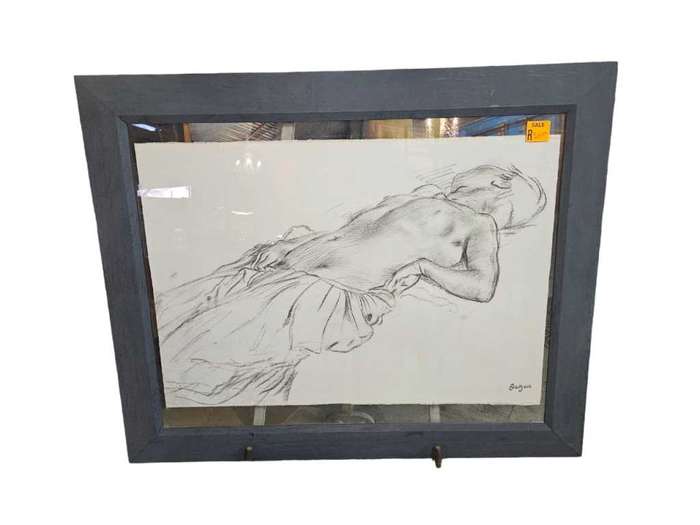 Edgar Degas print nude