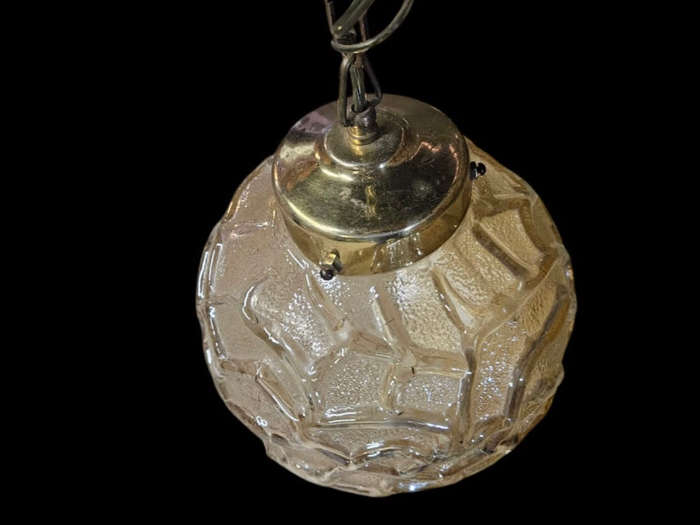 Mid-Century Retro Honey glass suspension light