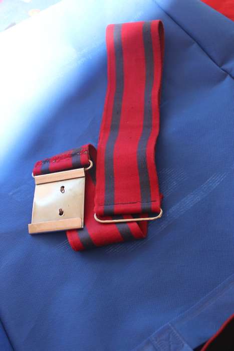 Rhodesian Corps of Engineers Stable Belt complete with Combat Engineers Buckle 760mm