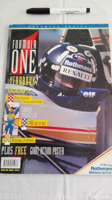 FORMULA ONE YEAR BOOK 1995 /1996  Mark Venables (includes a Chapter on South African Motorsport )