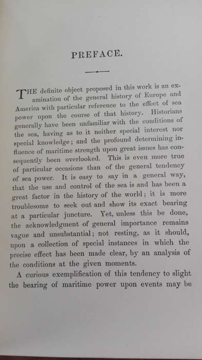 THE INFLUENCE of SEA POWER UPON HISTORY 1660-1783 Capt A T MAHAN D C L , LL D 1890