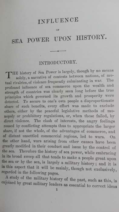 THE INFLUENCE of SEA POWER UPON HISTORY 1660-1783 Capt A T MAHAN D C L , LL D 1890