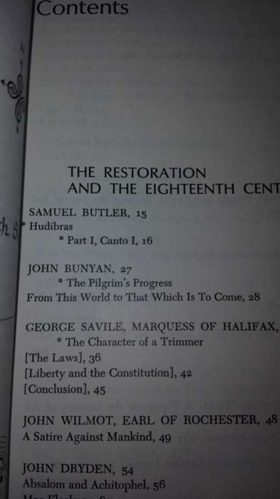 The Oxford Anthology of English Literature The RESTORATION AND THE EIGHTEENTH CENTURY Martin Price
