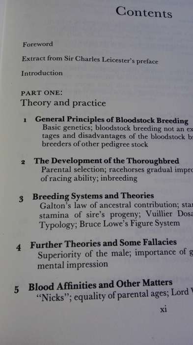 BLOODSTOCK BREEDING SIR CHARLES LEICESTER