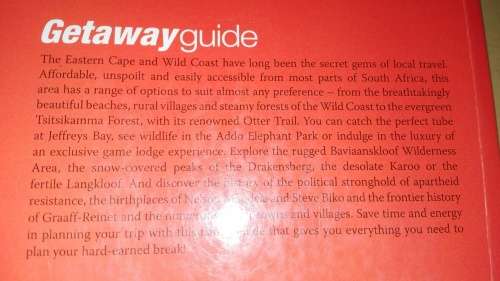 GETAWAY GUIDE EASTERN CAPE & WILD COAST  MICHAEL BRENT