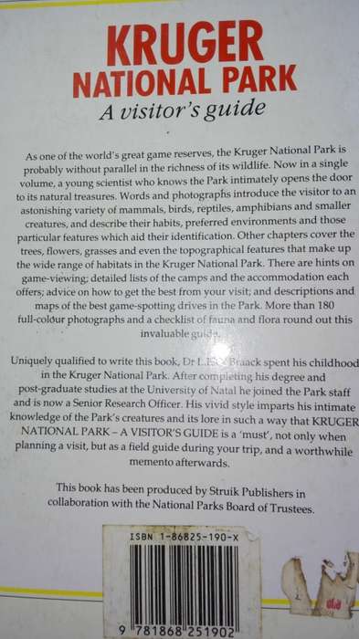 KRUGER NATIONAL PARK A Visitor's Guide LEO BRAACK