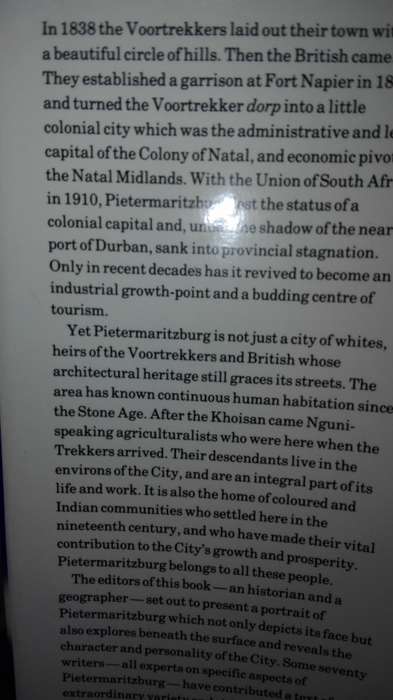 Pietermaritzburg 1838 - 1988 J Laband and R HASWELL A new Portrait of an African city ( History )