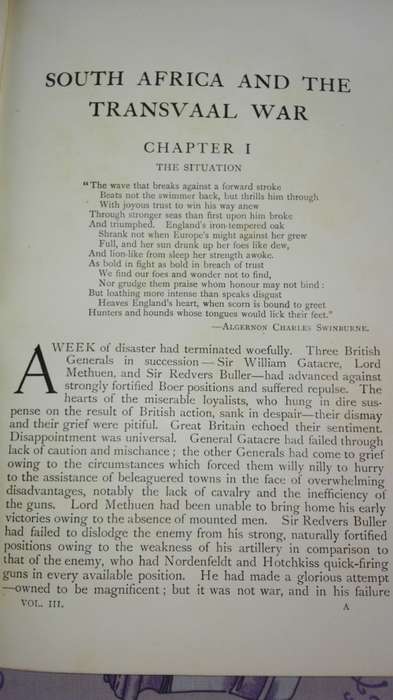 SOUTH AFRICAN and the TRANSVAAL WAR  by LOUIS CRESWICKE Volume 3