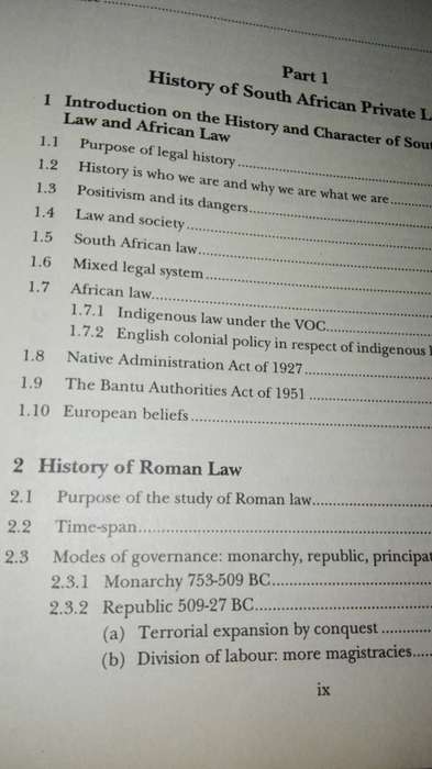 HISTORICAL FOUNDATIONS of South African PRIVATE LAW THOMAS Van Der Merwe STOOP ( history )